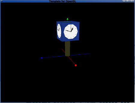 OpenGL Übungsprogramm Uhr
